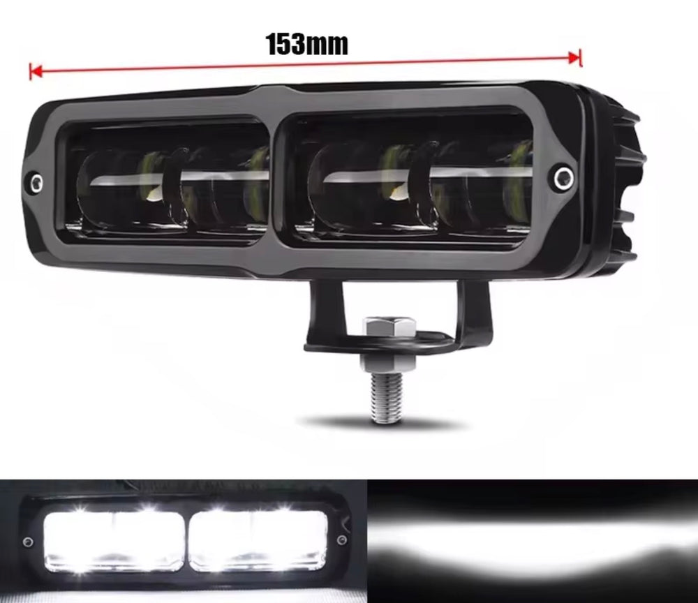 Barra LED 6D de 6 pulgadas y 20W, foco de trabajo 12V/24V