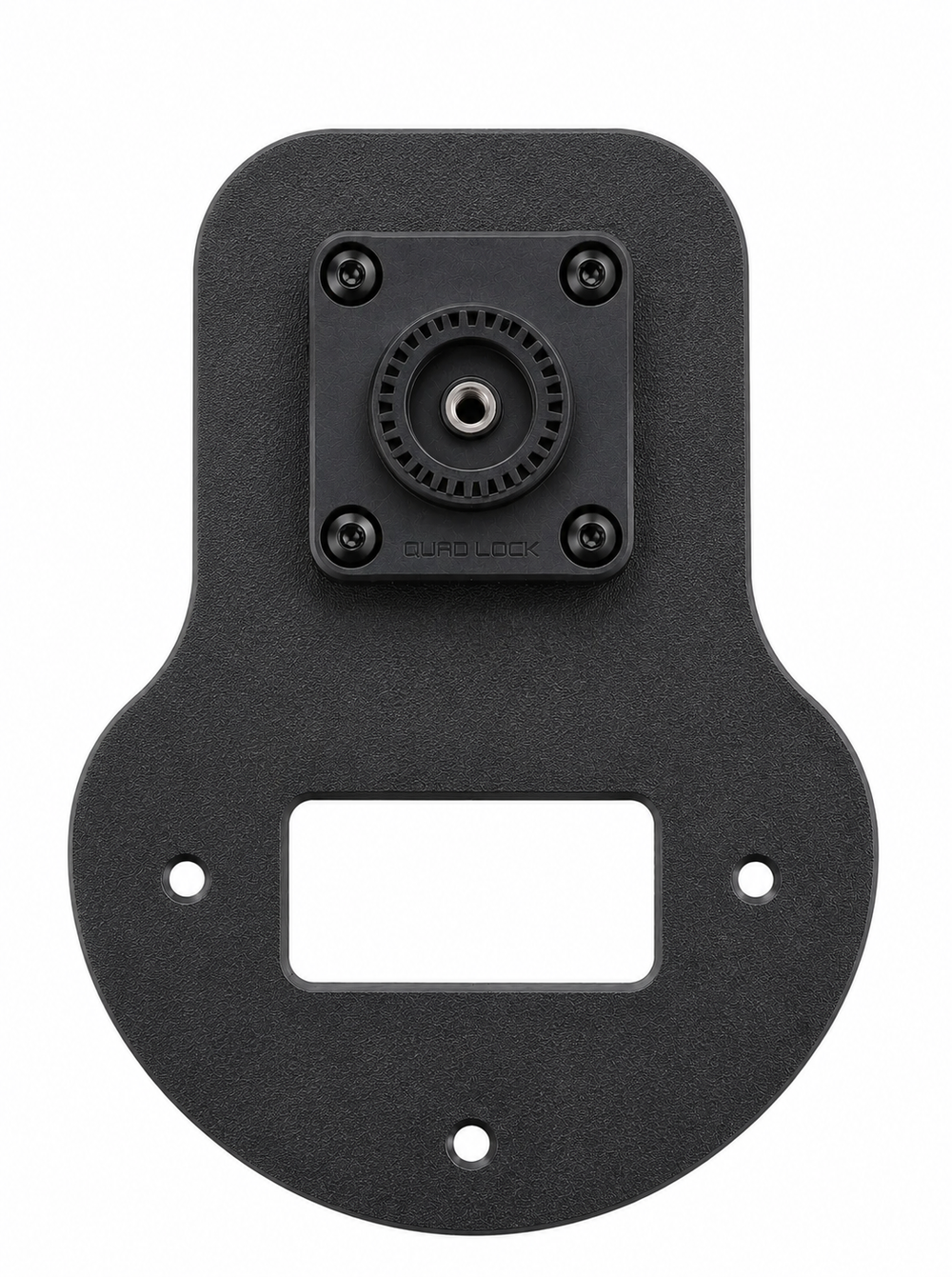 Adaptador Quad Lock para CFMoto 450MT, pieza impresa vista frontal